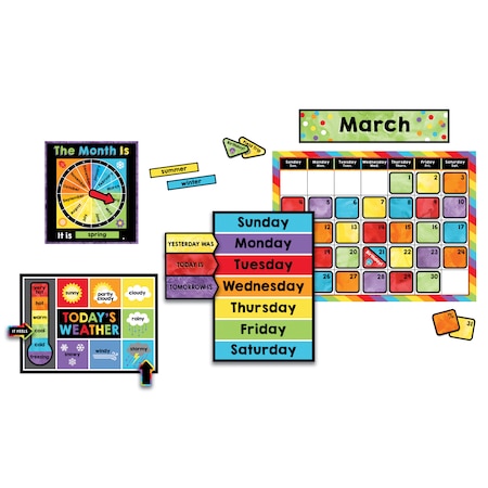 CARSON DELLOSA Celebrate Learning Calendar Bulletin Board Set, PK2 110376